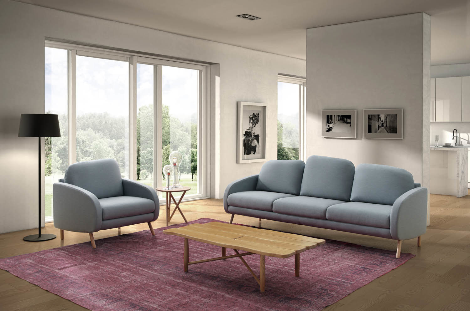 NEWY sofá, BELTÁ & FRAJUMAR BELTÁ & FRAJUMAR Modern living room Sofas & armchairs