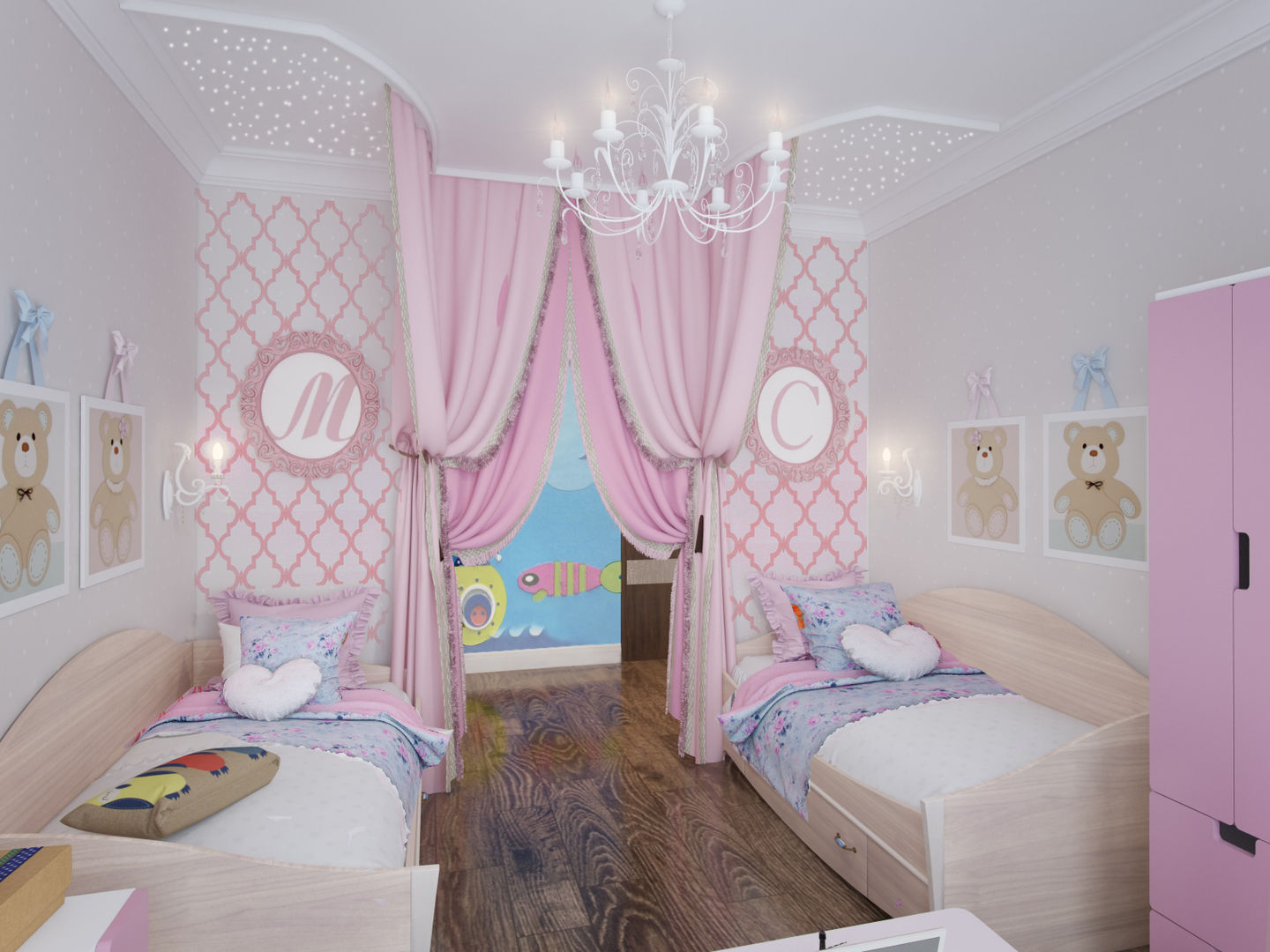 Детская для девочек, Fronton Studio Fronton Studio Nursery/kid’s room