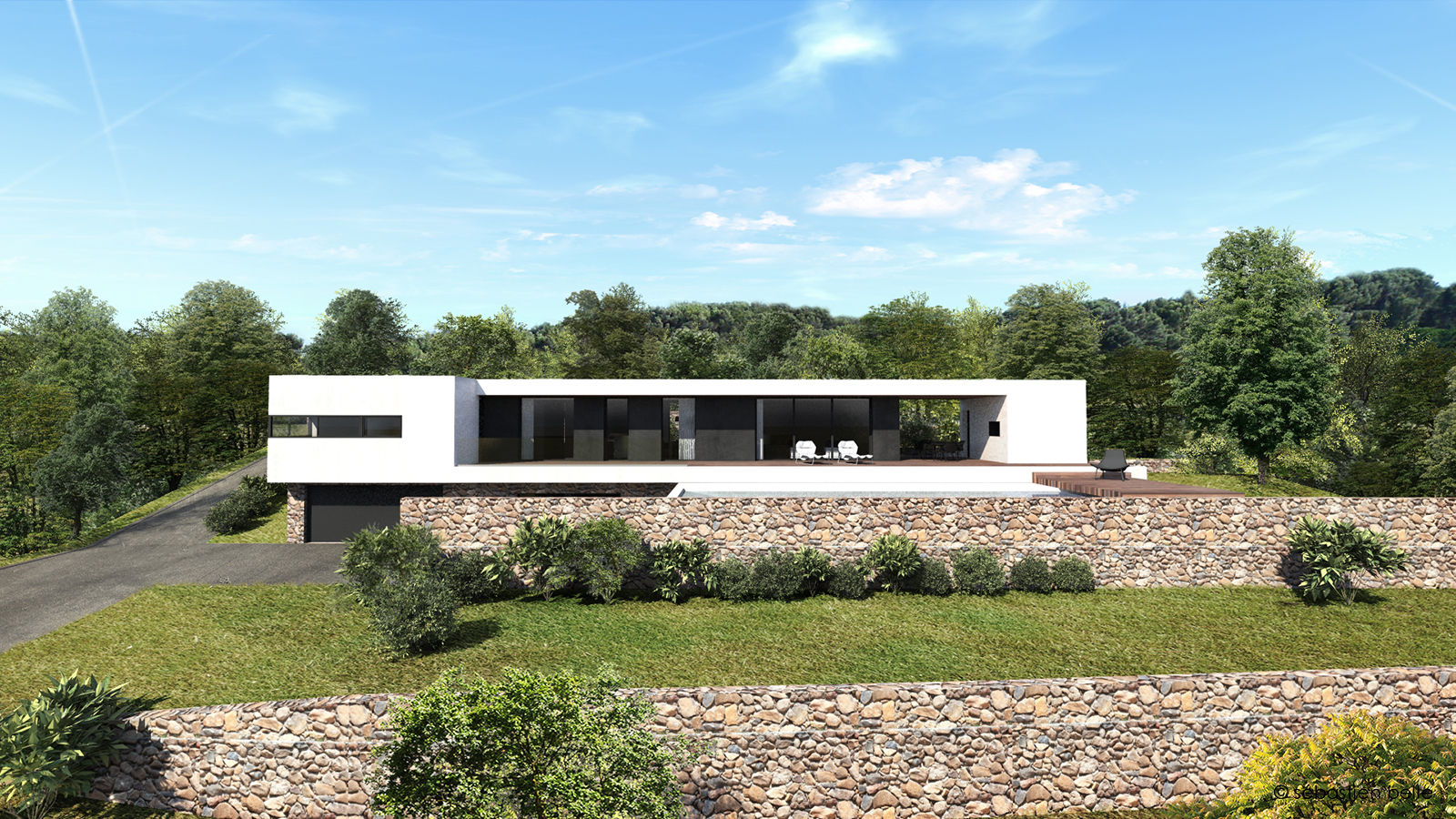 Maison contemporaine Aix-en-Provence 4 homify Maisons modernes