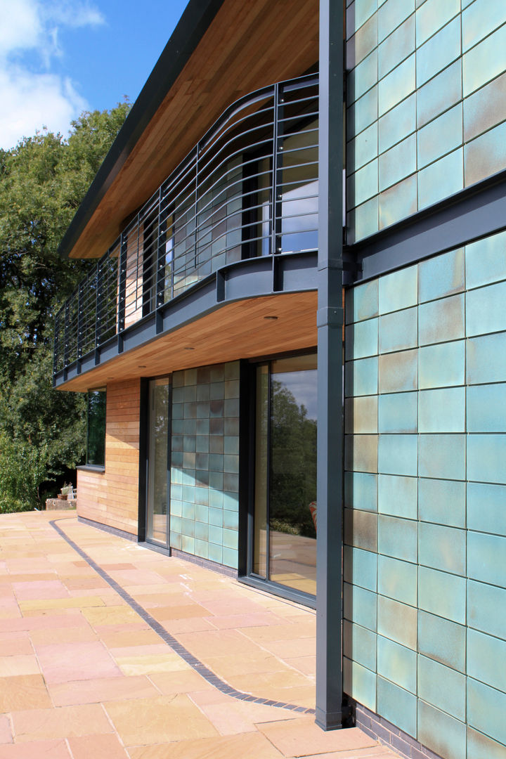 Blue Door, Monmouthshire, Hall + Bednarczyk Architects Hall + Bednarczyk Architects Casas de estilo moderno