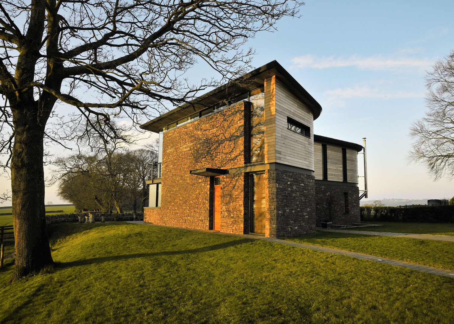 Carreg a Gwydr, Hall + Bednarczyk Architects Hall + Bednarczyk Architects Дома в стиле модерн