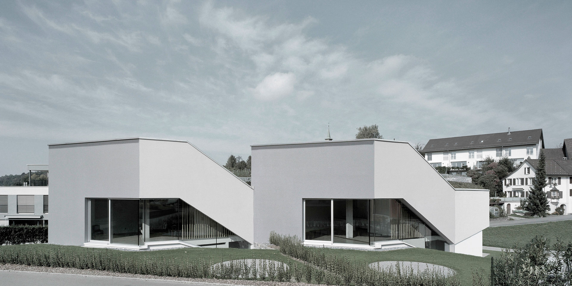 Romulus & Remus; Doppeleinfamilienhaus in Baden, haefele schmid architekten ag haefele schmid architekten ag Modern home