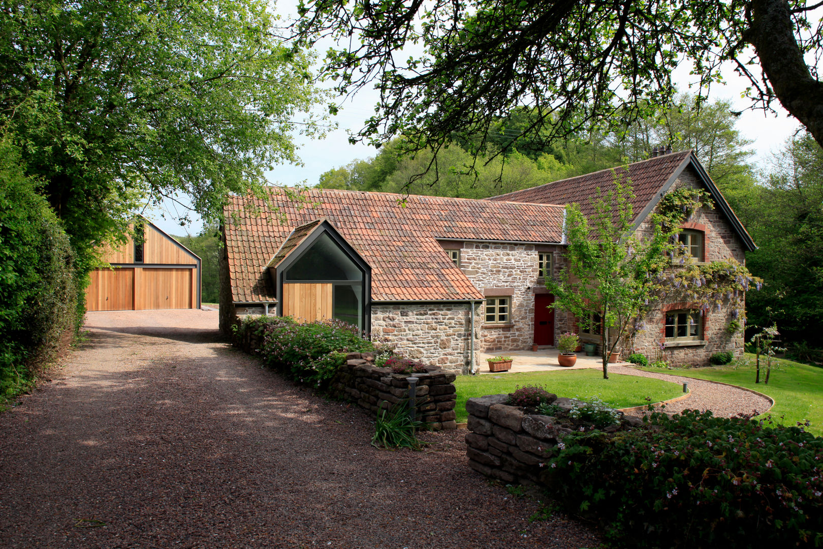 Veddw Farm, Monmouthshire, Hall + Bednarczyk Architects Hall + Bednarczyk Architects Casas campestres