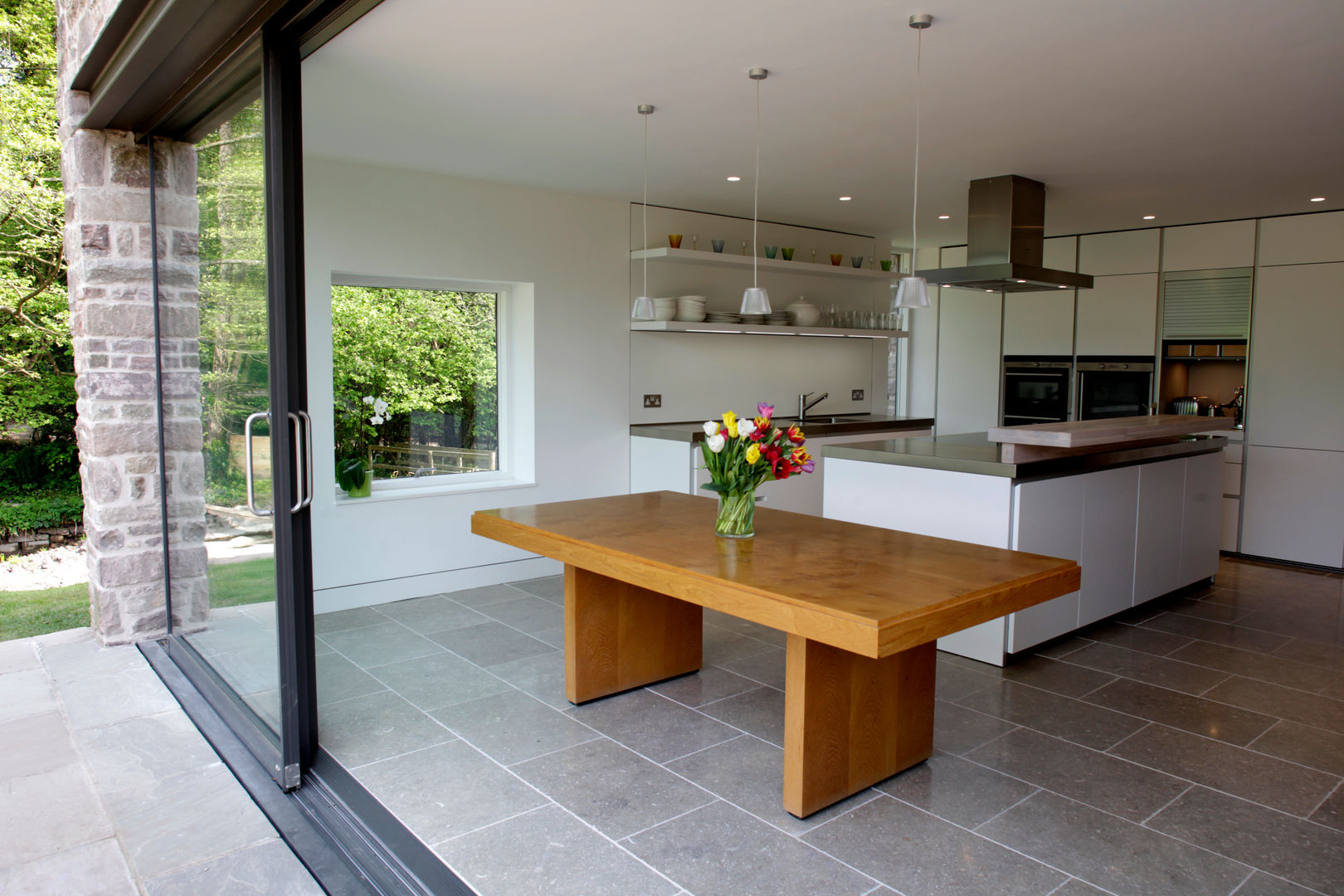 Veddw Farm, Monmouthshire, Hall + Bednarczyk Architects Hall + Bednarczyk Architects Cocinas de estilo moderno