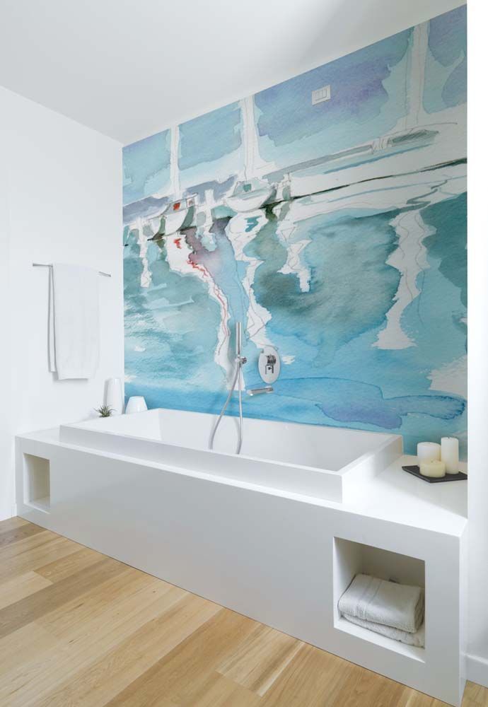 Interiores, Murales Divinos Murales Divinos Mediterranean style bathrooms