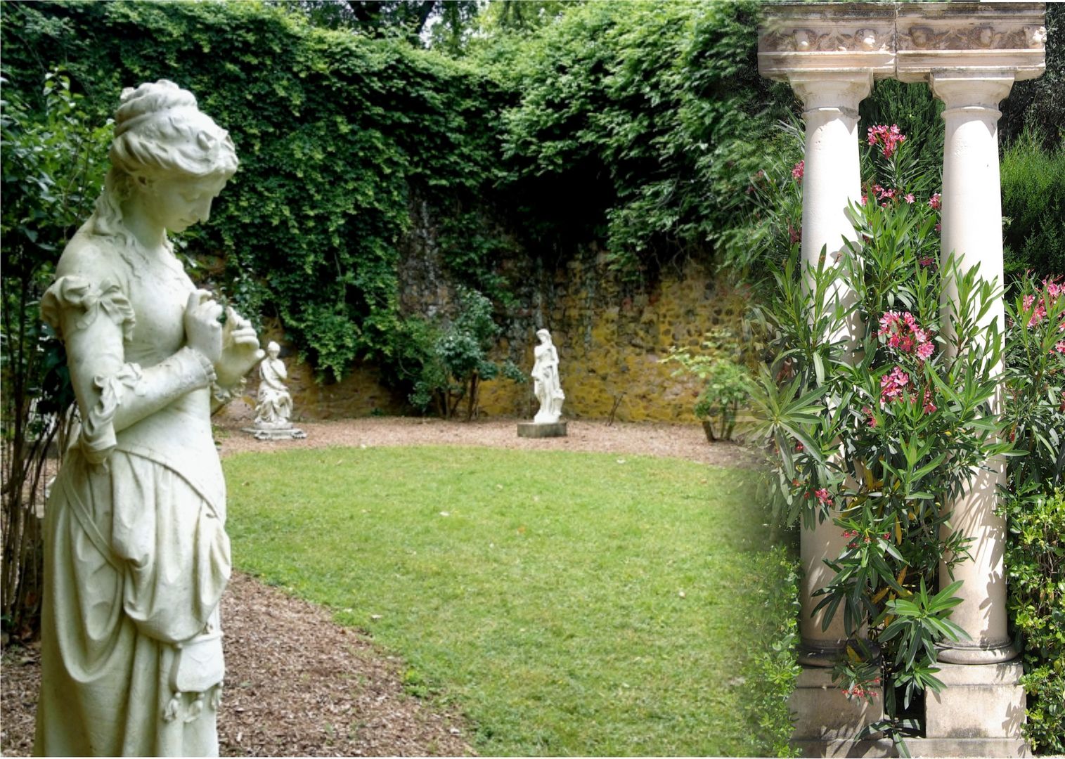 Soporte decorativo y para plantas con pedestal de pilar romano -  México