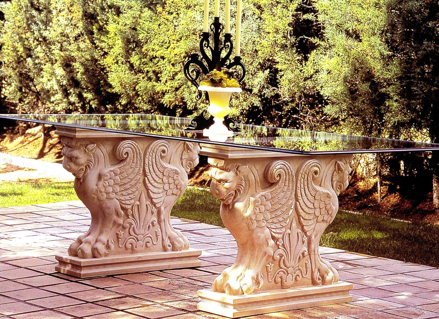 Mesa romana Decorarconarte.com Jardines clásicos Muebles