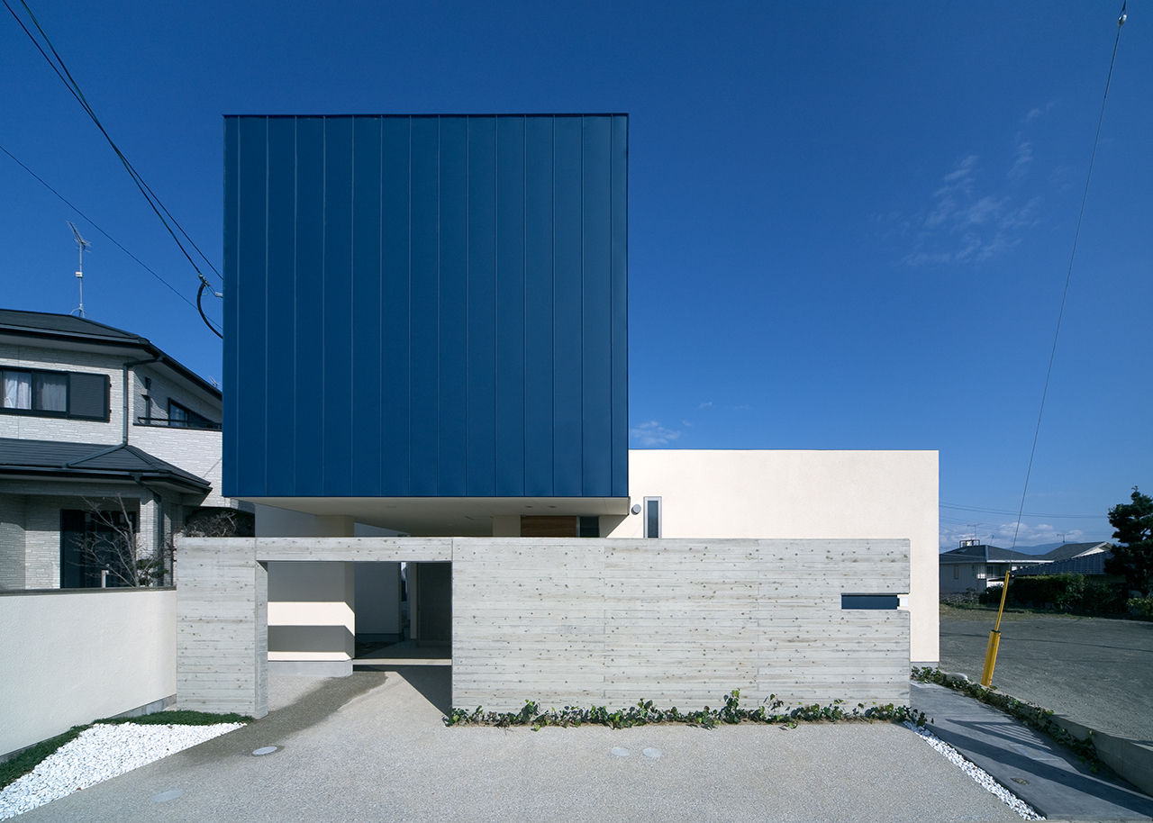 ３ＢＯＸ ＨＯＵＳＥ, ＩＳＤアーキテクト一級建築士事務所 ＩＳＤアーキテクト一級建築士事務所 Modern Houses Aluminium/Zinc