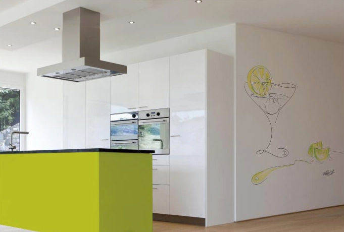 Copa con limón Murales Divinos Cocinas de estilo moderno