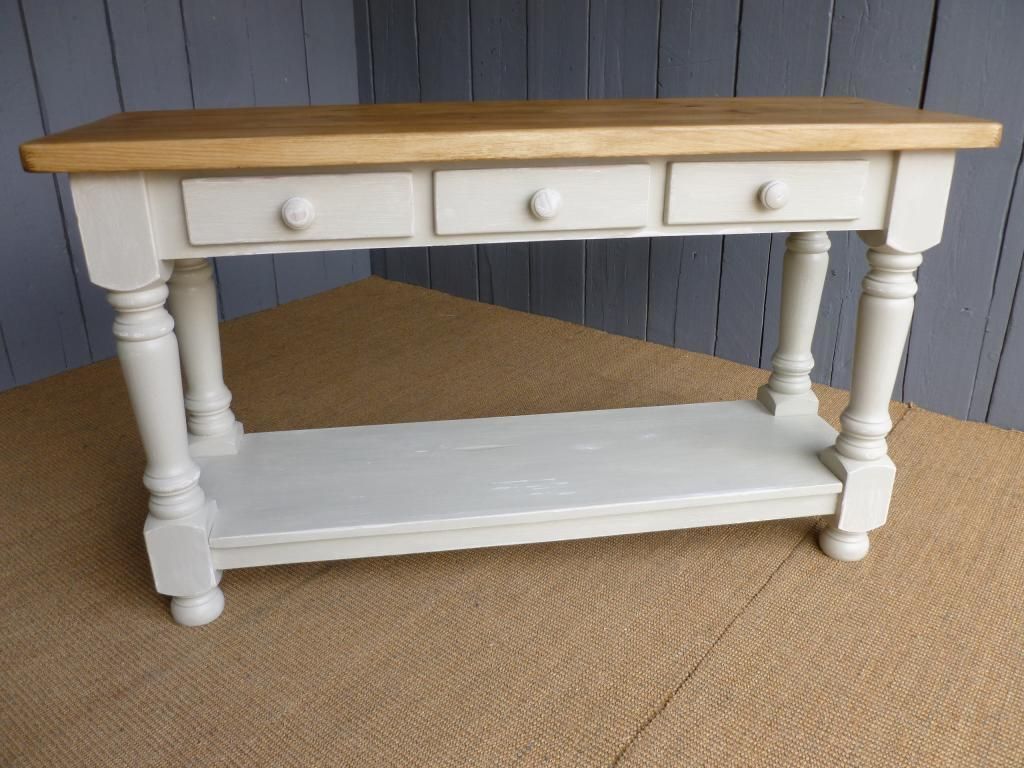 Bespoke Reclaimed Pine Console UKAA | UK Architectural Antiques Ruang Makan Klasik Kayu Wood effect Dressers & sideboards