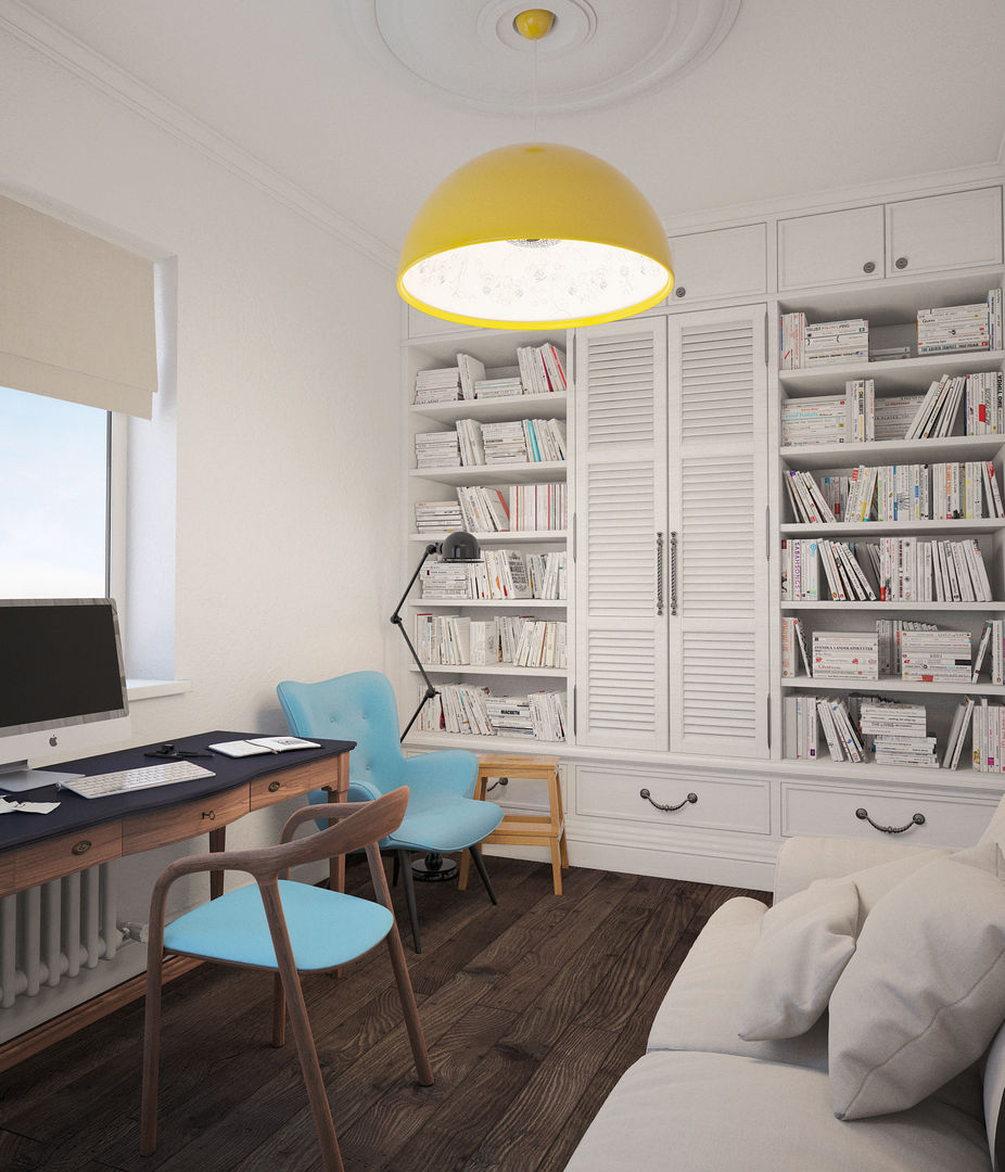 Скандинавский дом, room4life room4life Scandinavian style study/office