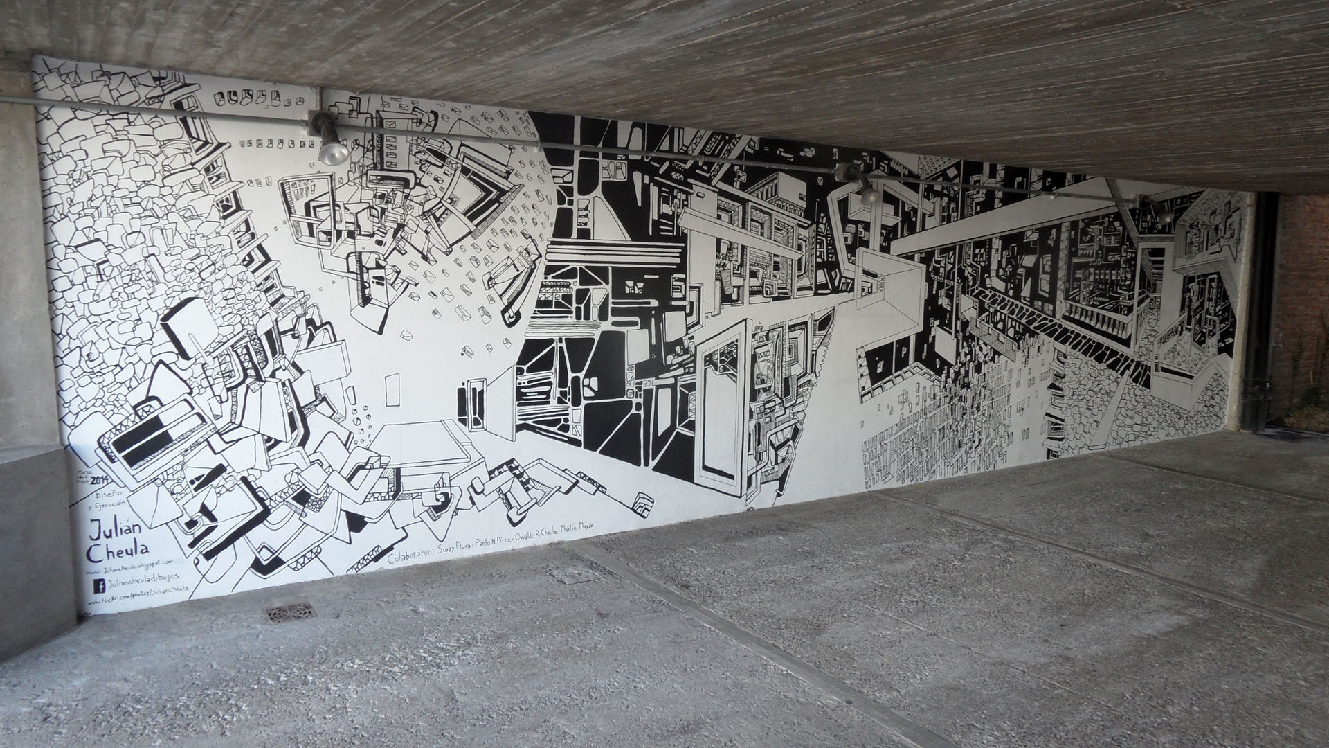 ​Mural Completo Julián Cheula Otros espacios Cuadros y pinturas