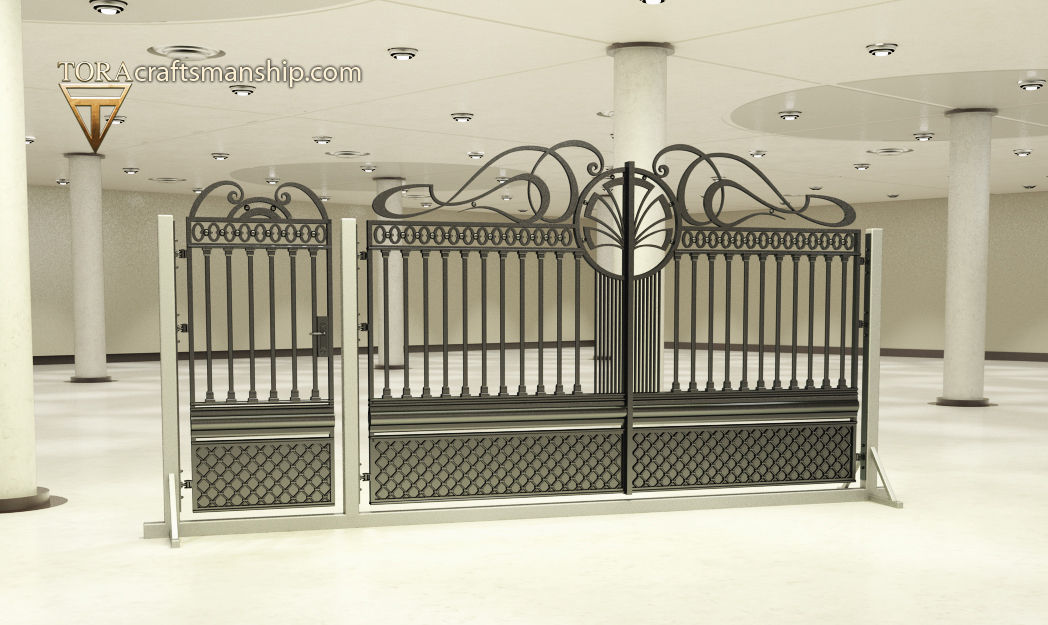 "Symetria", TORA bramy i ogrodzenia TORA bramy i ogrodzenia Colonial style garden Fencing & walls