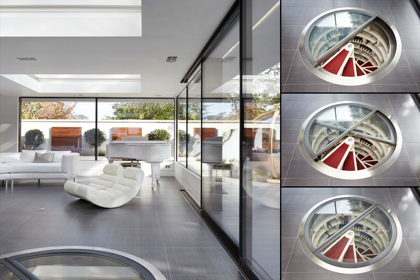 Living Room Clear Architects Livings modernos: Ideas, imágenes y decoración