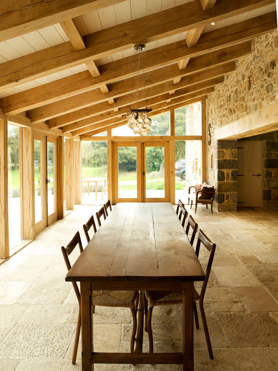 Les Prevosts Farm, CCD Architects CCD Architects Rustic style dining room