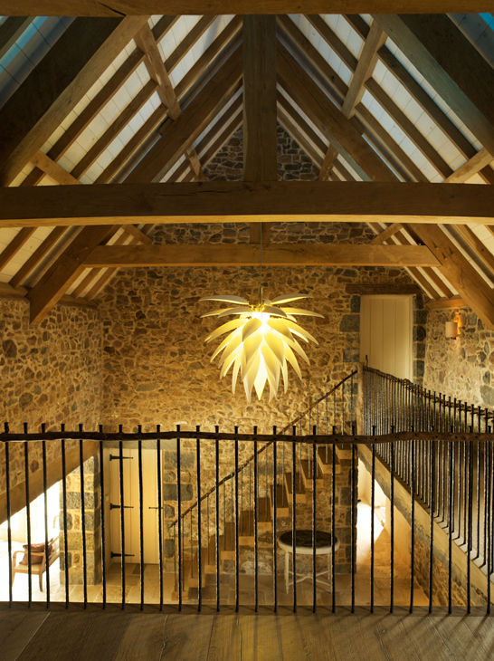 Les Prevosts Farm, CCD Architects CCD Architects Rustic style corridor, hallway & stairs