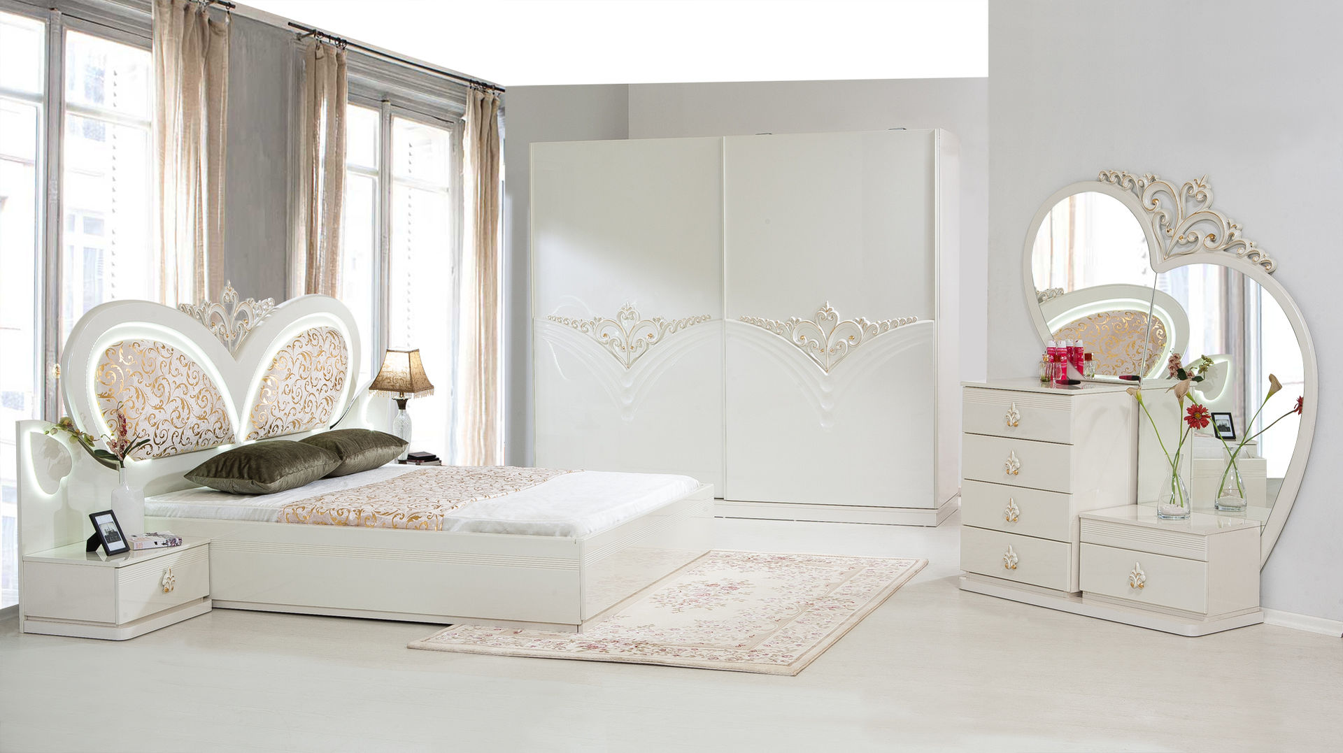 yatak odası takımları, ERONUR MOBİLYA ERONUR MOBİLYA Classic style bedroom Wardrobes & closets
