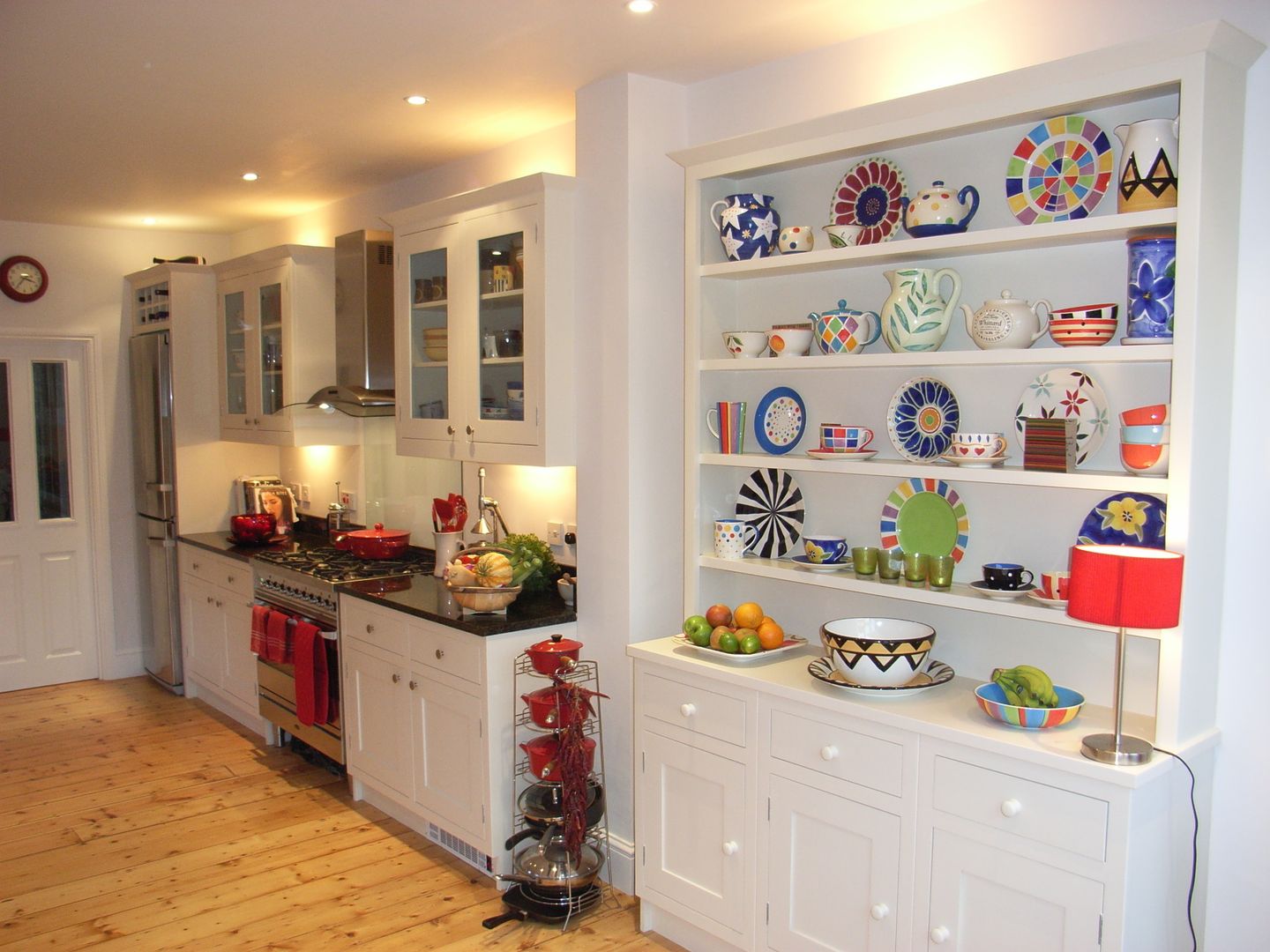 Classic Kitchen Style Within Kitchen Wood Wood effect granite worktop,kitchen dresser,handmade kitchen,white kitchen,stripped floor,glass kitchen units,modern range cooker,shaker kitchen,in frame kitchen