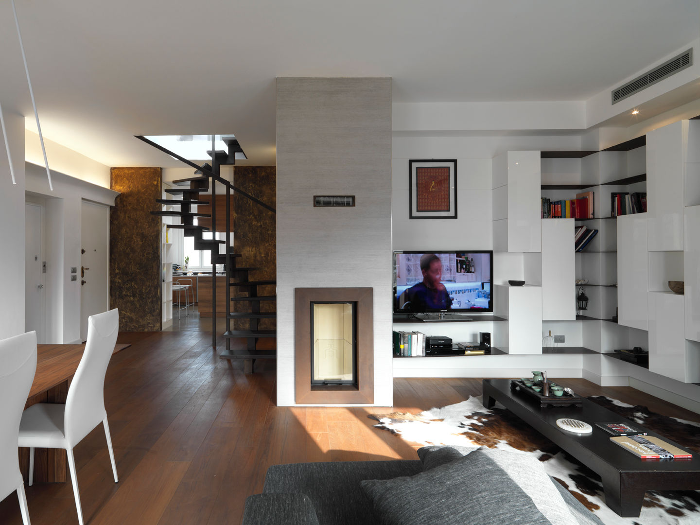 Attico in centro a Milano, D3 Architetti Associati D3 Architetti Associati Living room