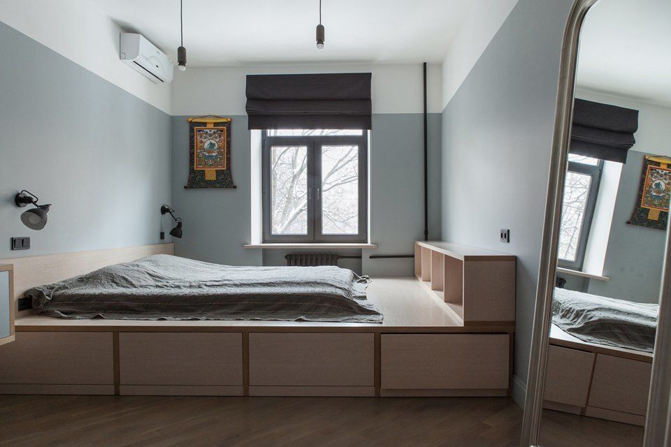 Flat K, KOPNA KOPNA Camera da letto in stile industriale