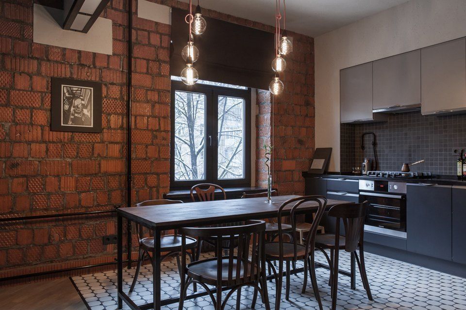 Flat K, KOPNA KOPNA Industrial style kitchen