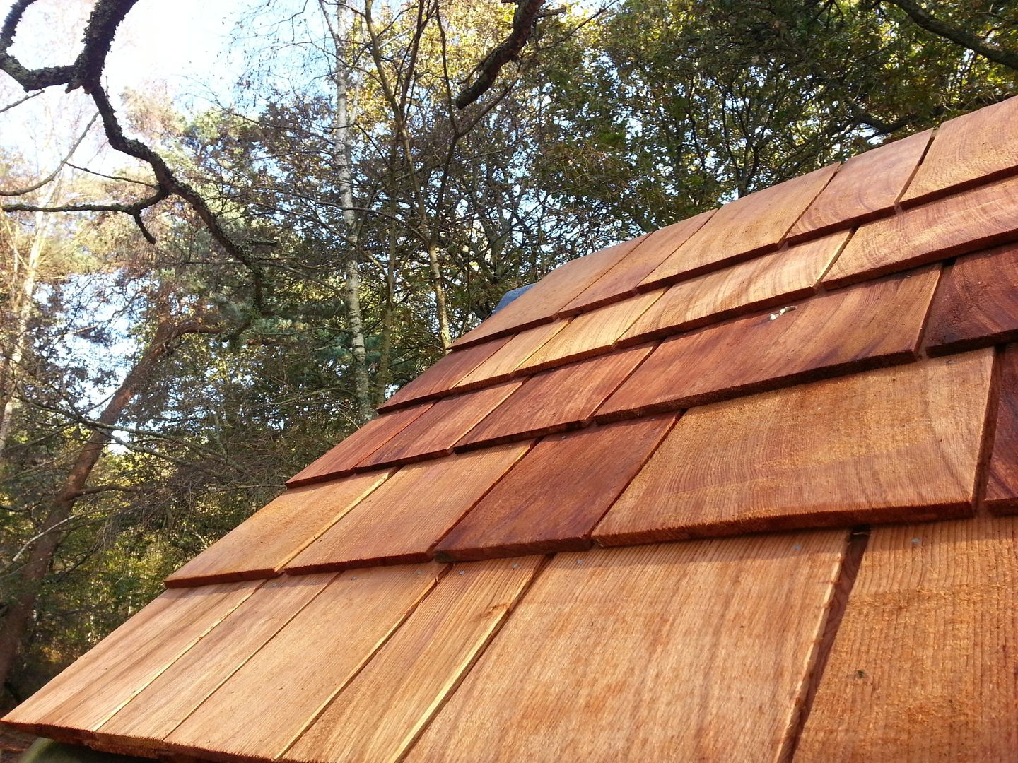 Cedarwood roof shingles Gardenatics Limited Jardines rurales