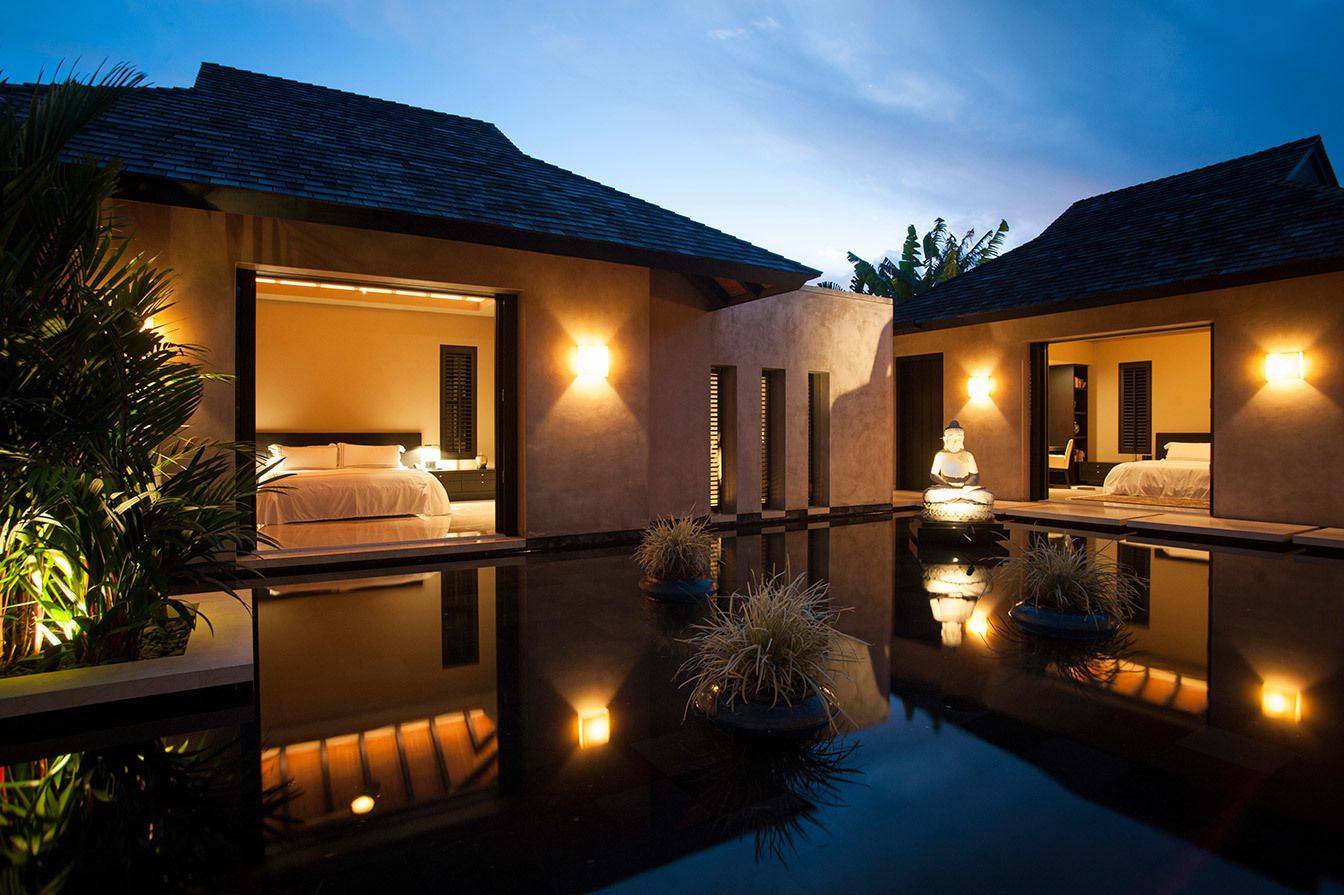 Villa Siriyana, Stone Contractors Stone Contractors Habitaciones de estilo asiático Iluminación