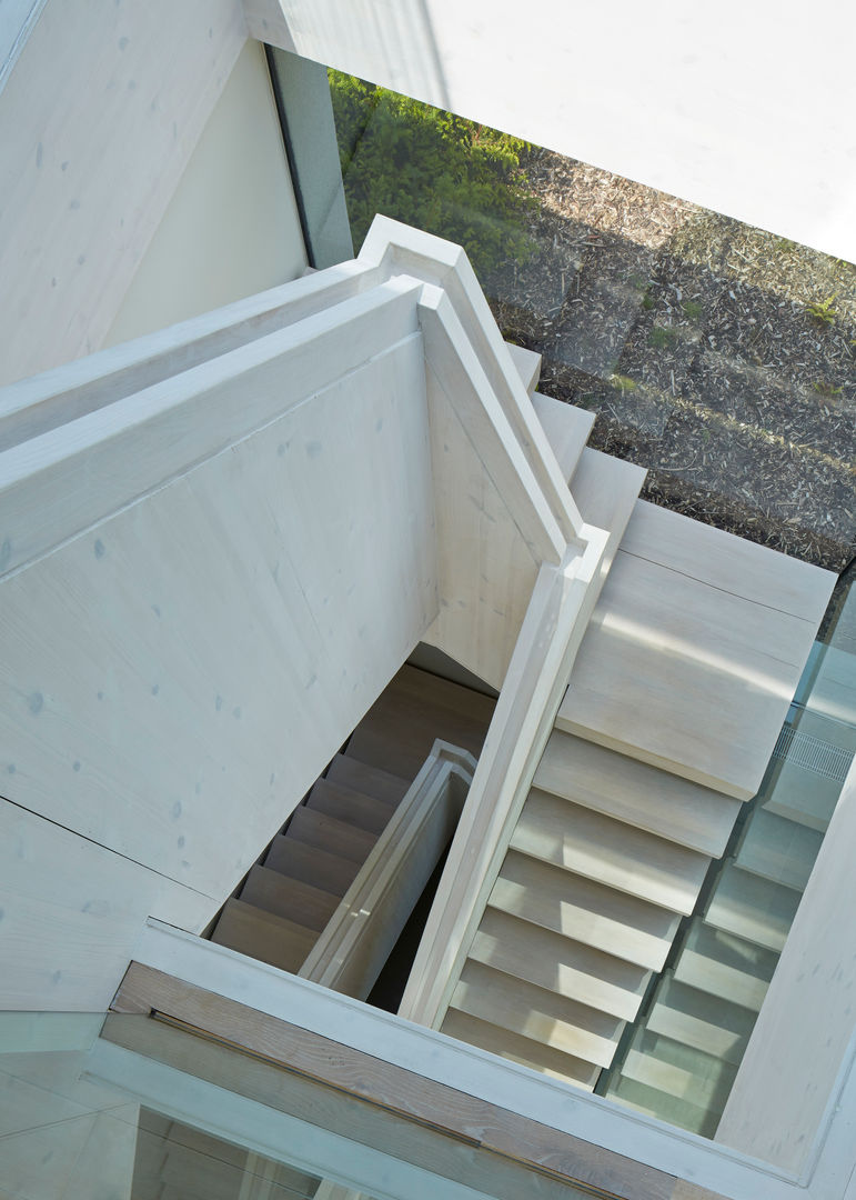 Stair Detail Wilkinson King Architects Modern Koridor, Hol & Merdivenler