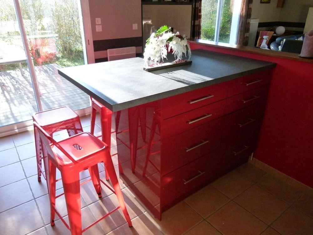 L'îlot gourmand, Via architecte d'intérieur Via architecte d'intérieur Modern kitchen