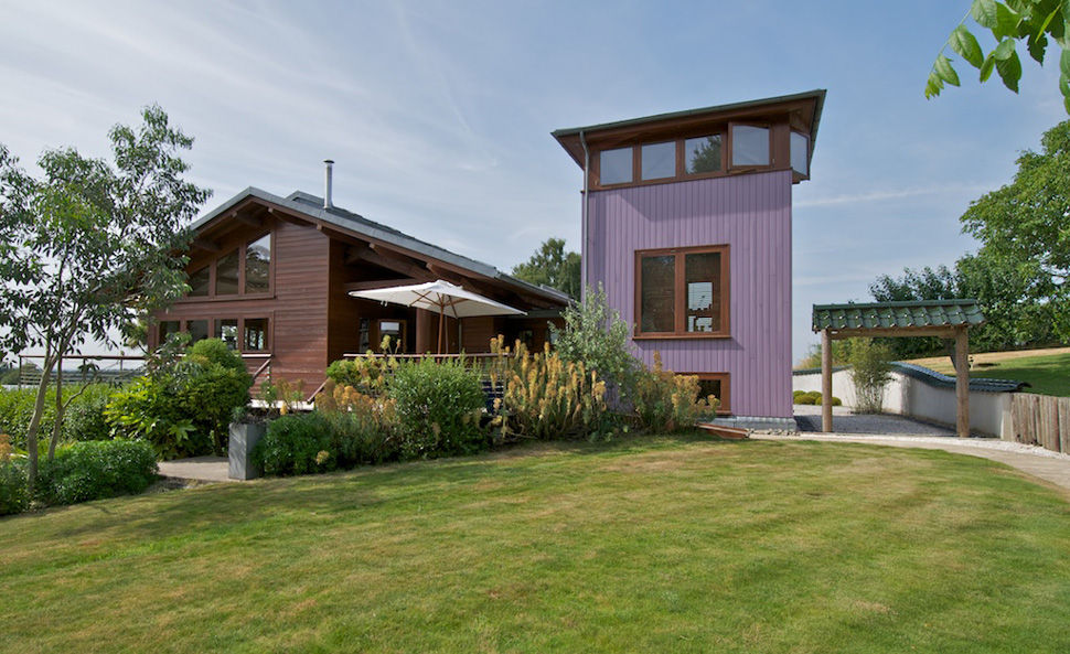 Hillside Farm Exterior Three DUA Architecture LLP Casas modernas