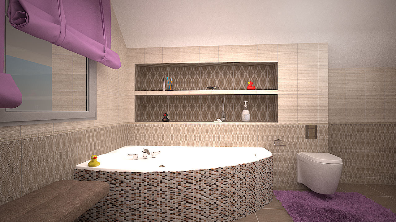 Коттедж в п. Грибки, дизайн-бюро ARTTUNDRA дизайн-бюро ARTTUNDRA Ванная комната в стиле минимализм