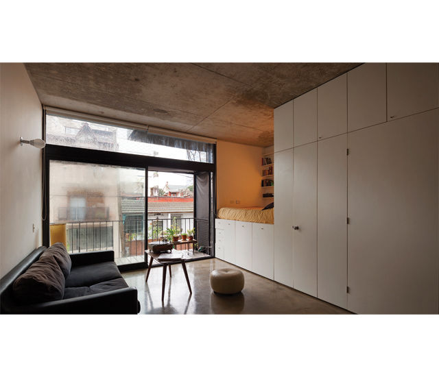 Quintana 4598, IR arquitectura IR arquitectura Modern living room Wood Wood effect