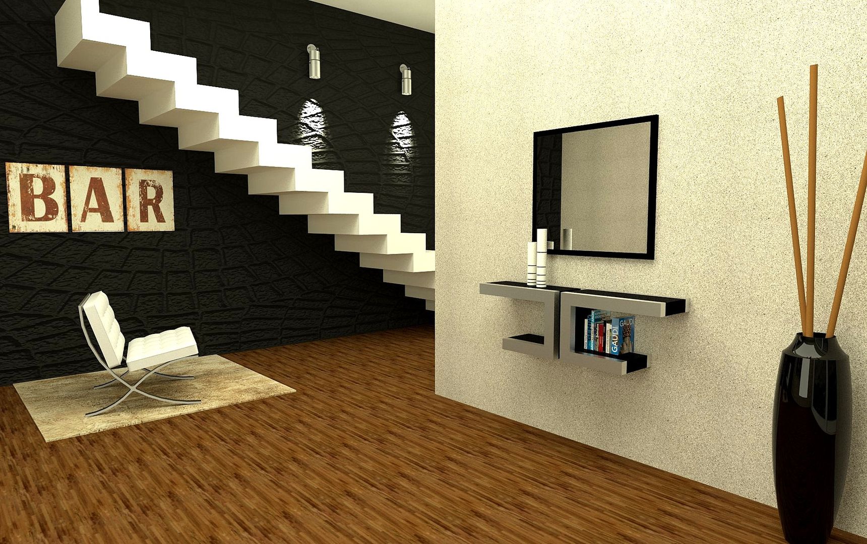 Nuevos diseños de recibidores, Domine design Domine design Minimalistische Wohnzimmer Metall Schränke und Sideboards