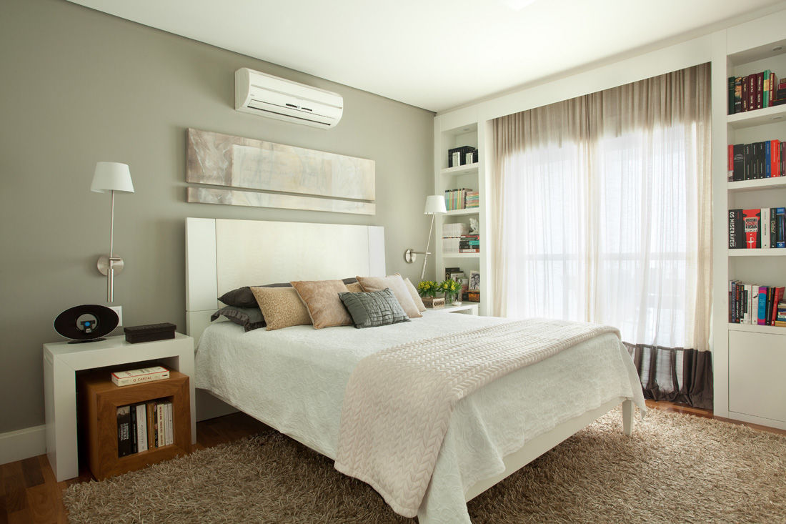 Apartamento em Moema, São Paulo, Liliana Zenaro Interiores Liliana Zenaro Interiores Modern style bedroom