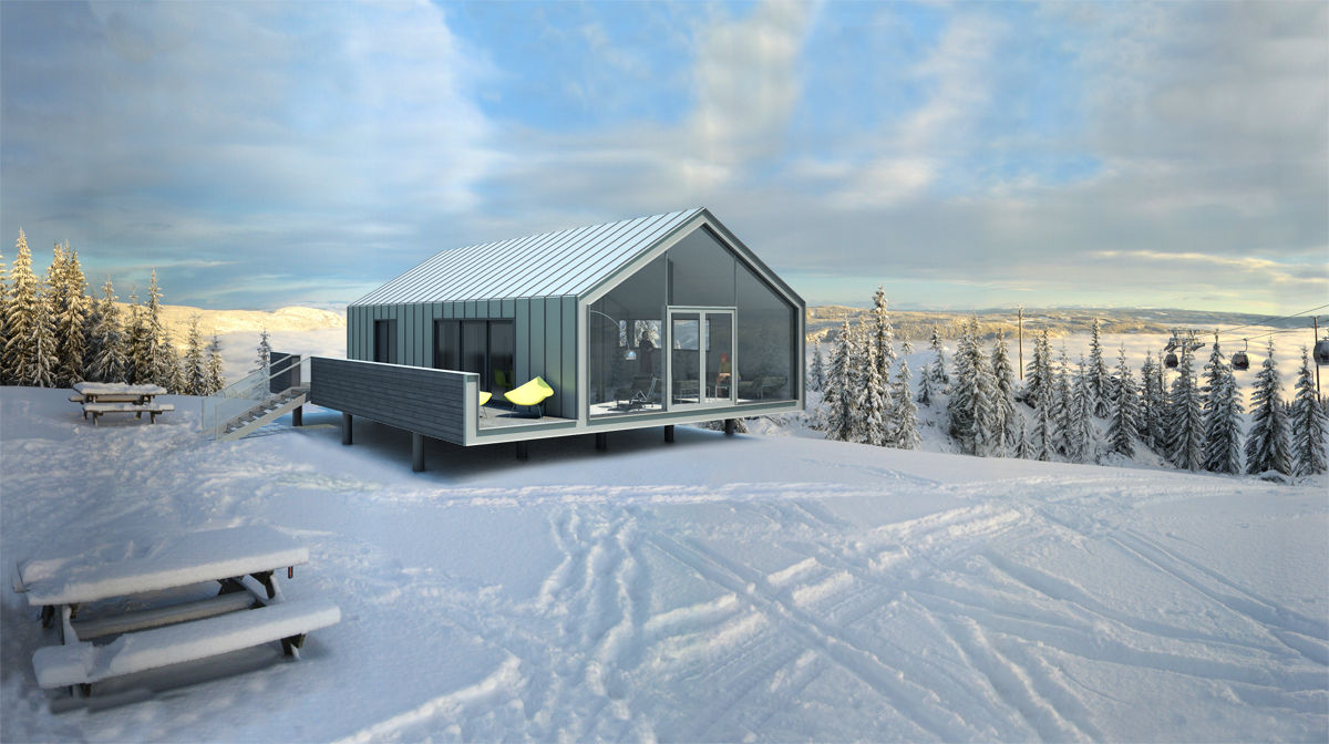 Prefabricated House, ALEXANDER ZHIDKOV ARCHITECT ALEXANDER ZHIDKOV ARCHITECT Minimalist house