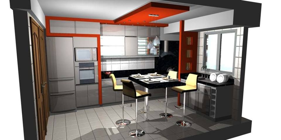 Cocina integrada., pb Arquitecto pb Arquitecto Kitchen لکڑی پلاسٹک جامع