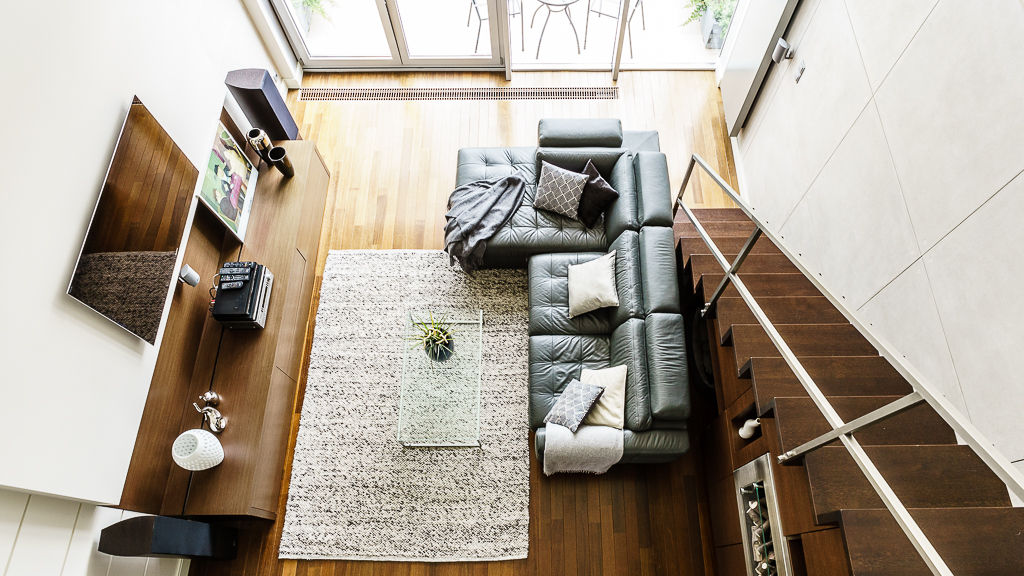 LOFT - ALTORIA - GDYNIA, Anna Serafin Architektura Wnętrz Anna Serafin Architektura Wnętrz Living room