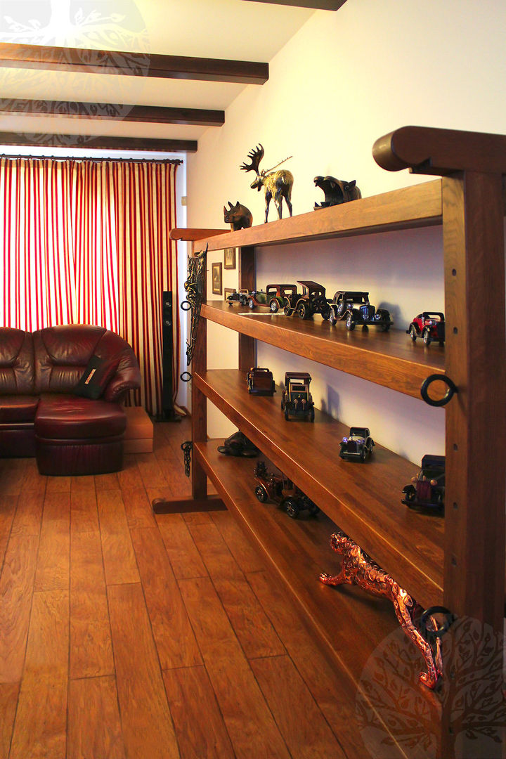 Лестница и мебель в интерьере, Lesomodul Lesomodul Living room Shelves