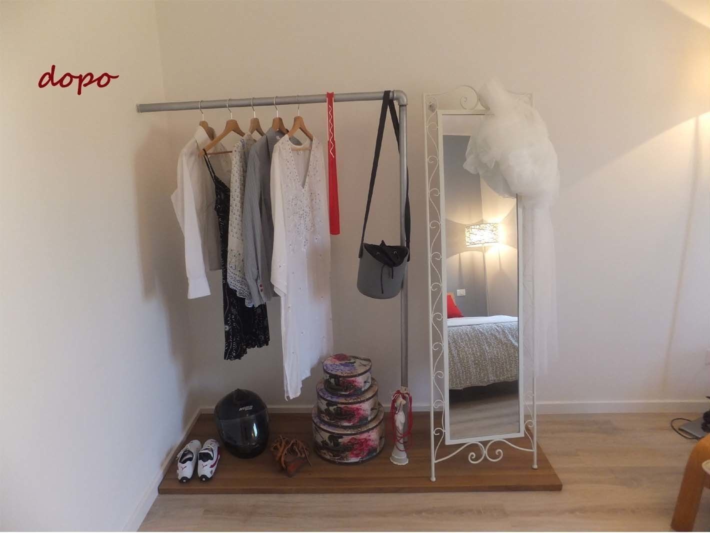 New look per un appartamento di 70 mq a Terni, EFFEtto Home Staging EFFEtto Home Staging غرفة الملابس خزانات وادراج