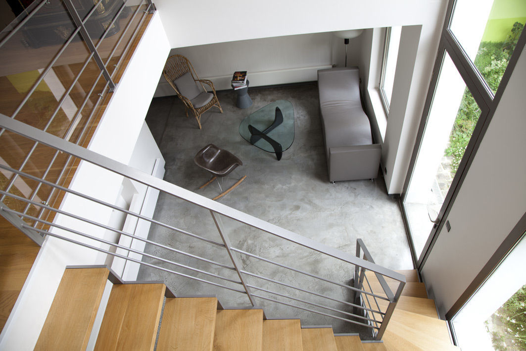 Epure & Bien-être, MELANIE LALLEMAND ARCHITECTURES MELANIE LALLEMAND ARCHITECTURES Modern living room