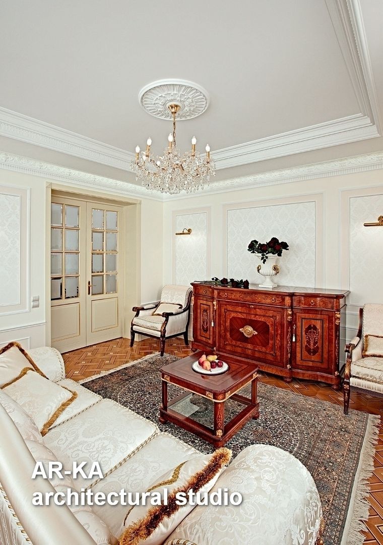 Принцип семейного совета, AR-KA architectural studio AR-KA architectural studio Classic style living room