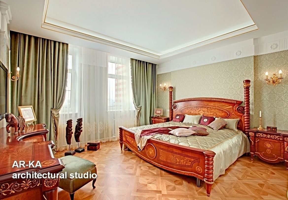 Принцип семейного совета, AR-KA architectural studio AR-KA architectural studio Classic style bedroom