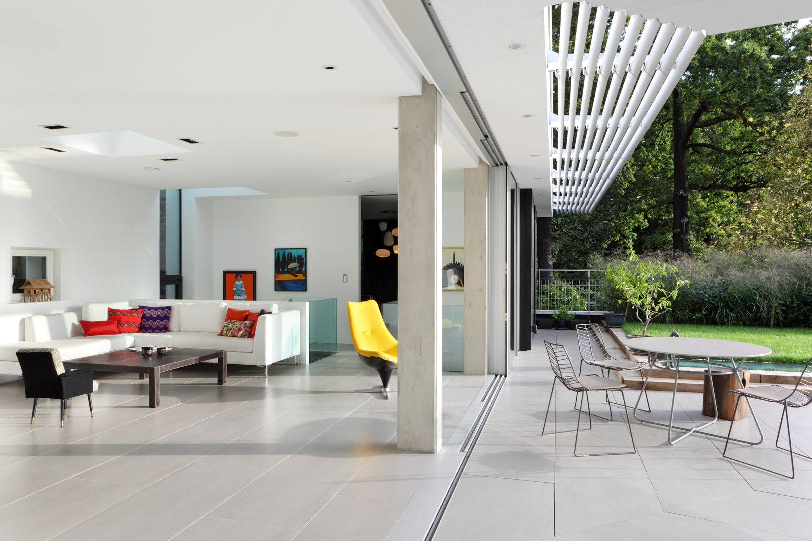 E2 PAVILION ECO HOUSE, BLACKHEATH E2 Architecture + Interiors Salas de estilo moderno