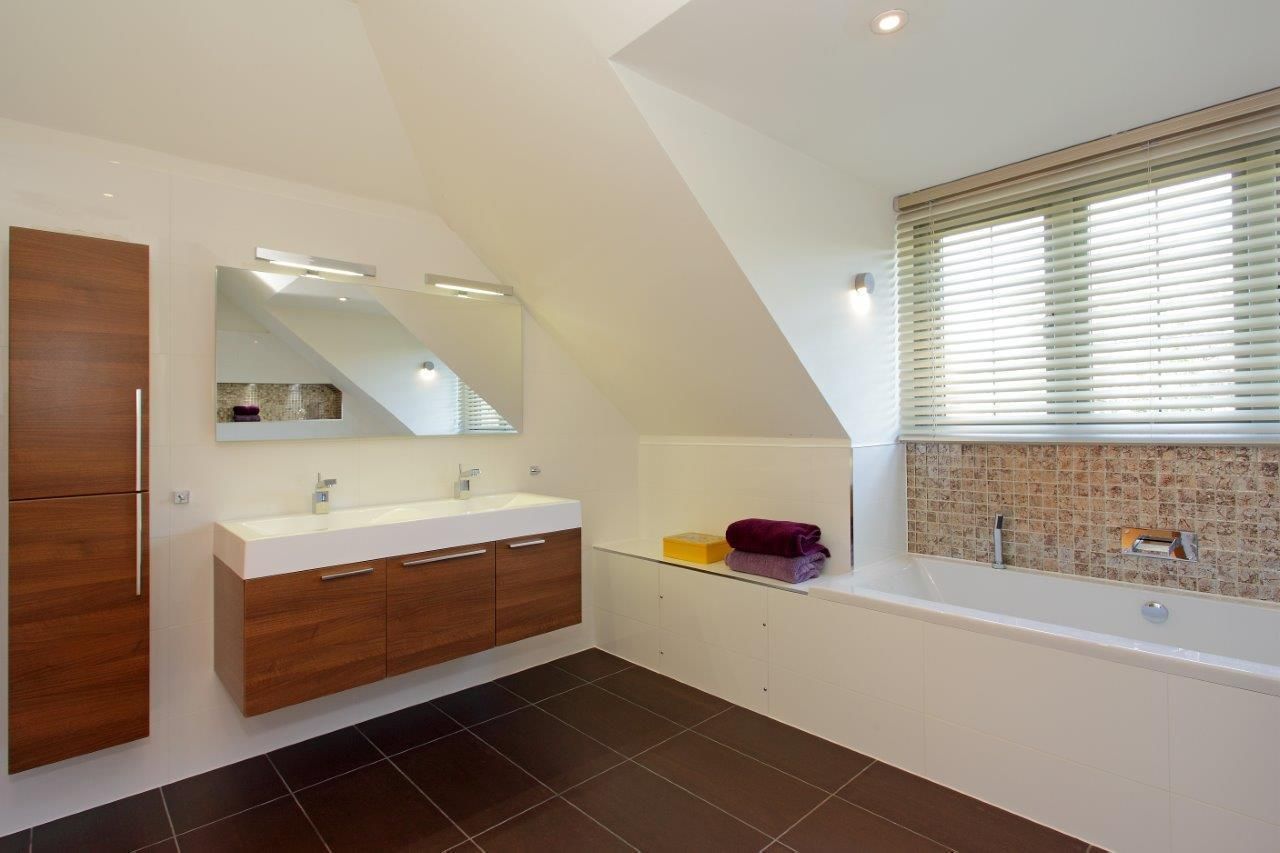 Refurbishment project West Sussex At No 19 Minimalist style bathroom