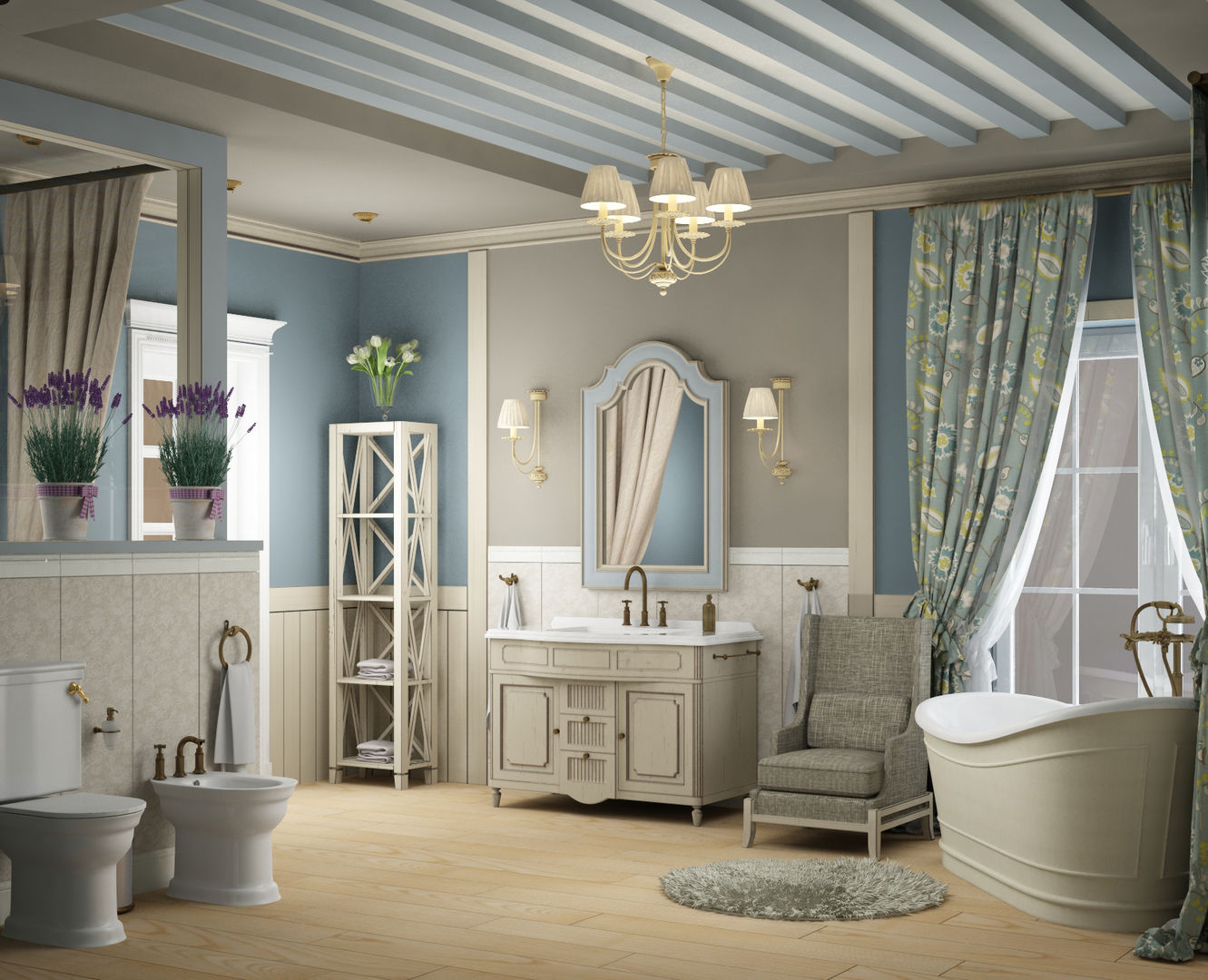 ванная комната в частном доме, Eclectic DesignStudio Eclectic DesignStudio Baños de estilo rural