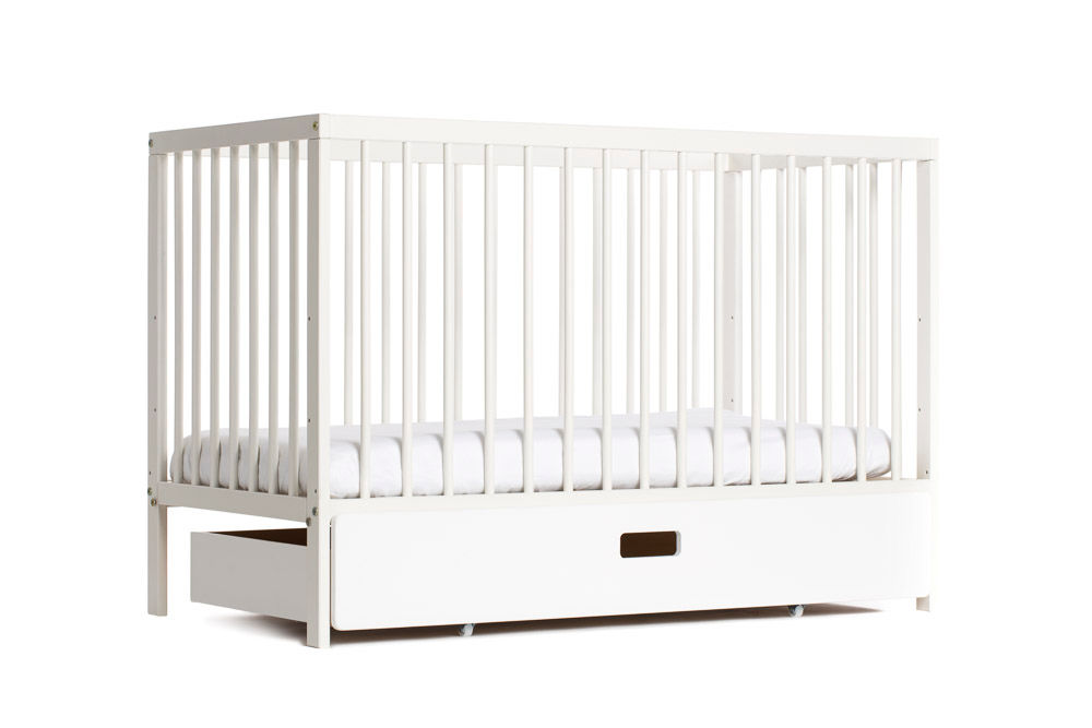 White moKee Mini Cot moKee Dormitorios infantiles Madera Acabado en madera Camas y cunas