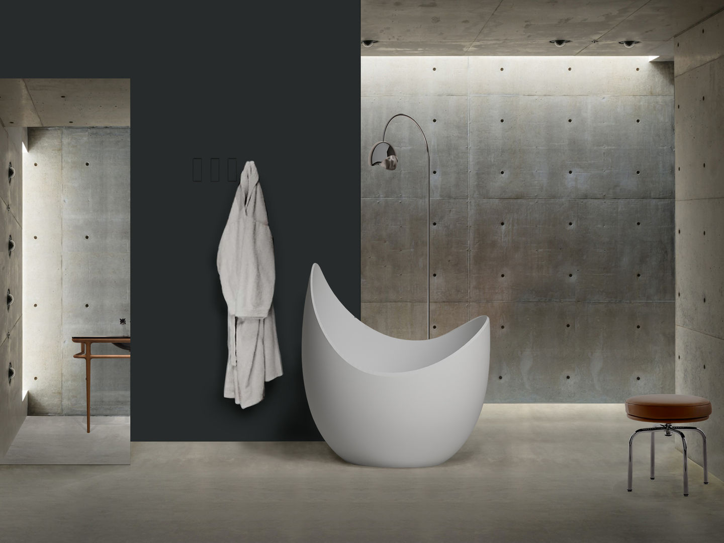 Lunetta (designer Cosetta Muggianu) CRISTALPLANT Bagno moderno