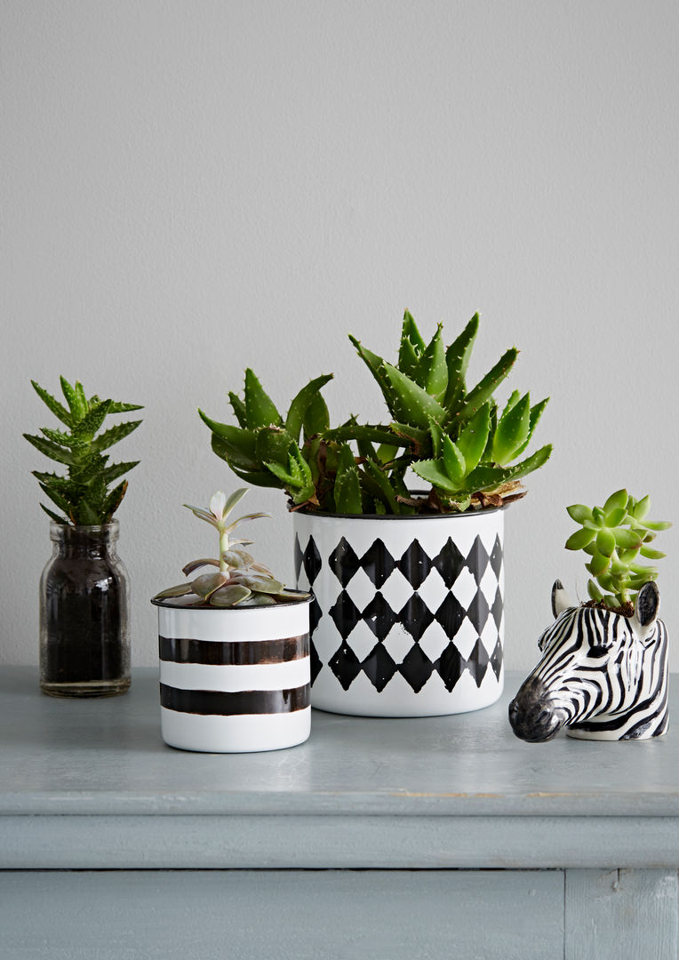 Monochrome Planter Collection rigby & mac Rumah Gaya Eklektik Accessories & decoration