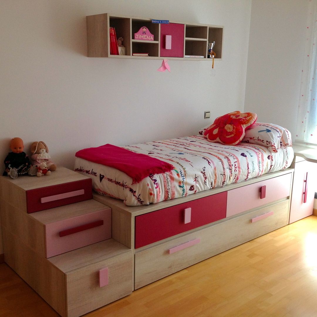 HABITACIÓN JUVENIL CHICA, LA ALCOBA LA ALCOBA Quarto infantil moderno