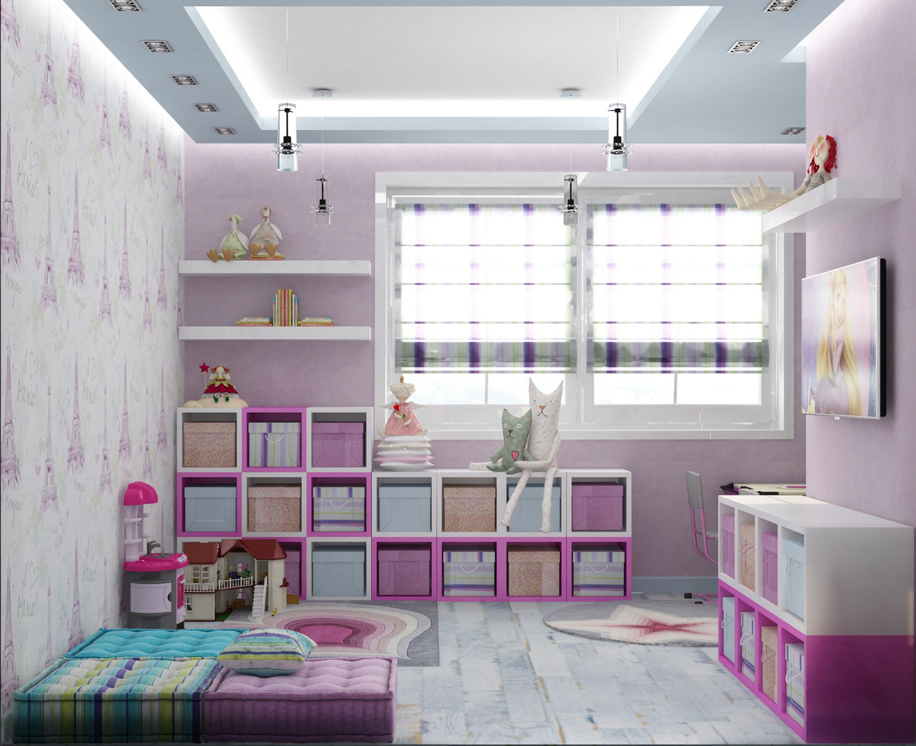 игровая, Eclectic DesignStudio Eclectic DesignStudio Eclectic style nursery/kids room